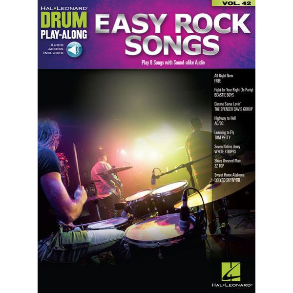 Hal Leonard Drum Play-Along: Easy Rock