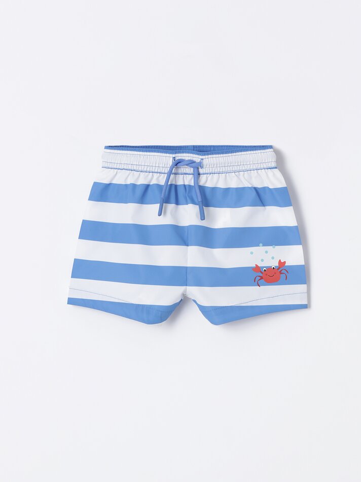Maiô estampado - Azul pastel