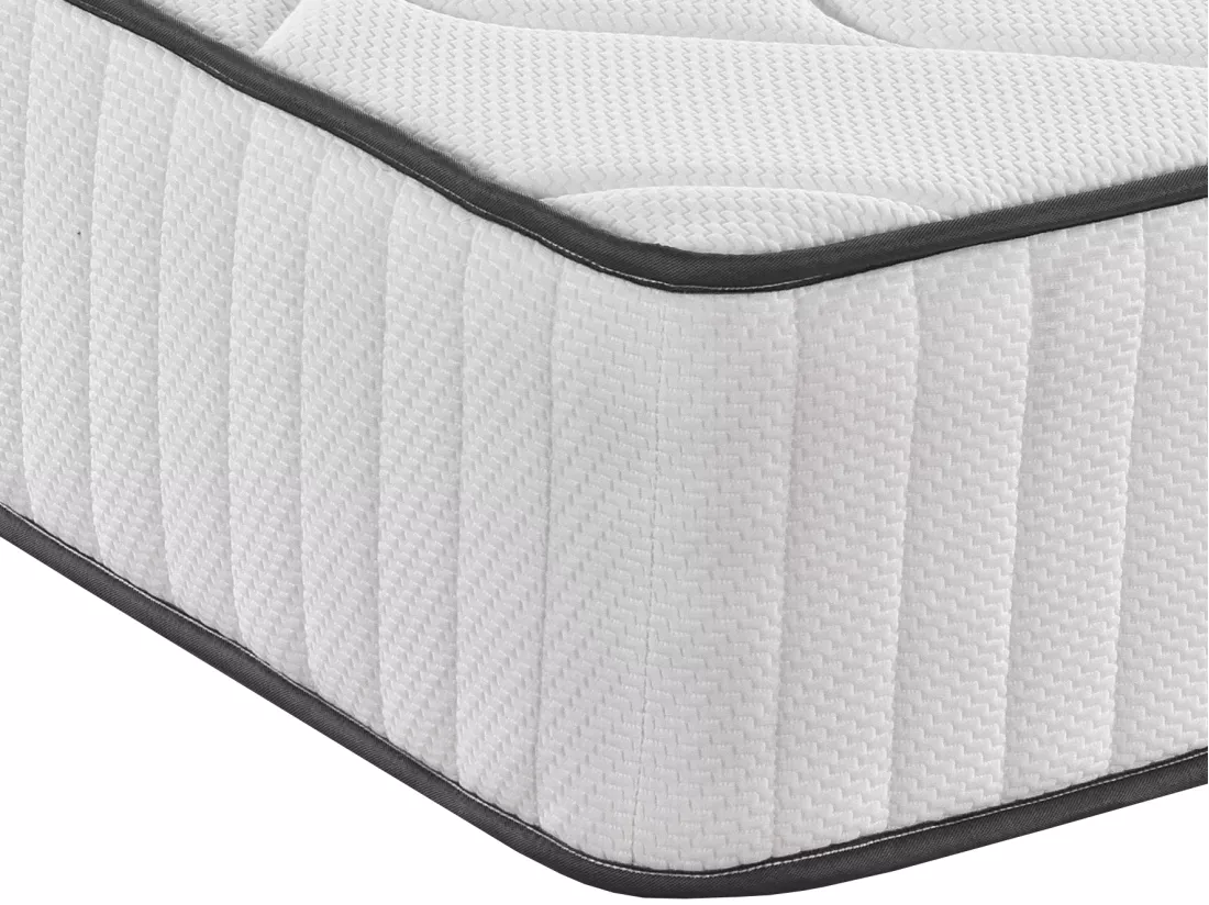 Matelas 200 x 200 cm hybride anti-feu ressorts ensachés 7 zones et mémoire de forme ép.30cm - AMIA de YSMÉE HÔTEL