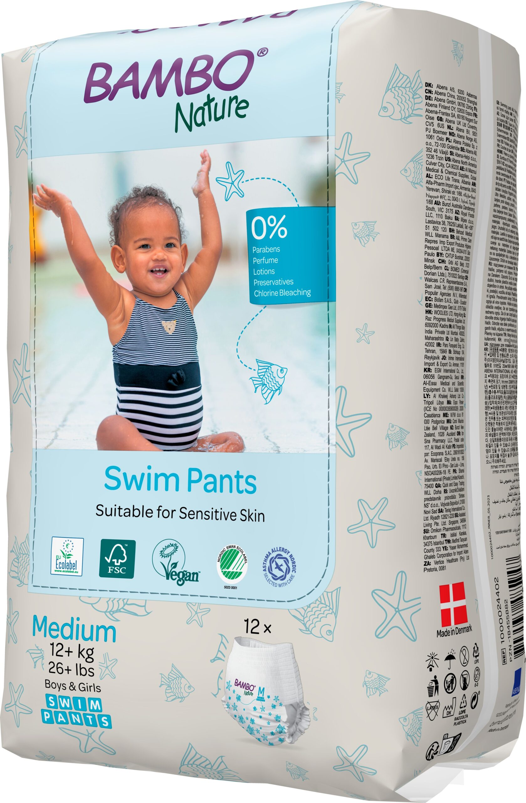 Bambo Nature Zwembroekjes M 12+Kg (12 stuks)