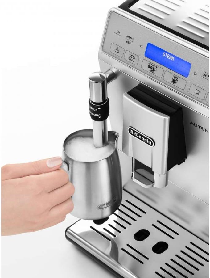 De'Longhi Autentica Plus ETAM 29.620.SB Kaffeevollautomat (1450 W, 1,4 l, Dampfdüse) silber/schwarz
