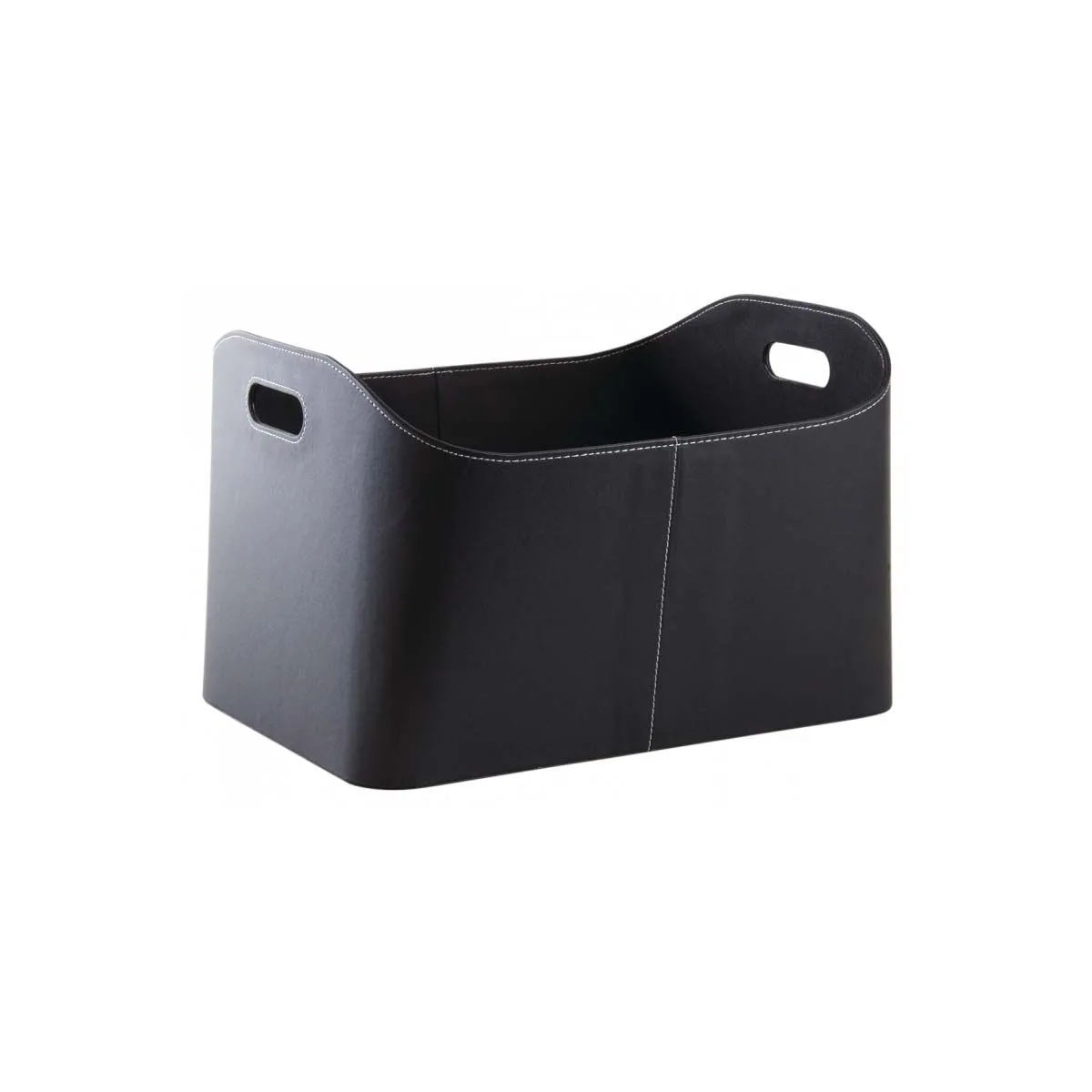 AUBRY GASPARD Corbeille à bûches - Polyuréthane noir