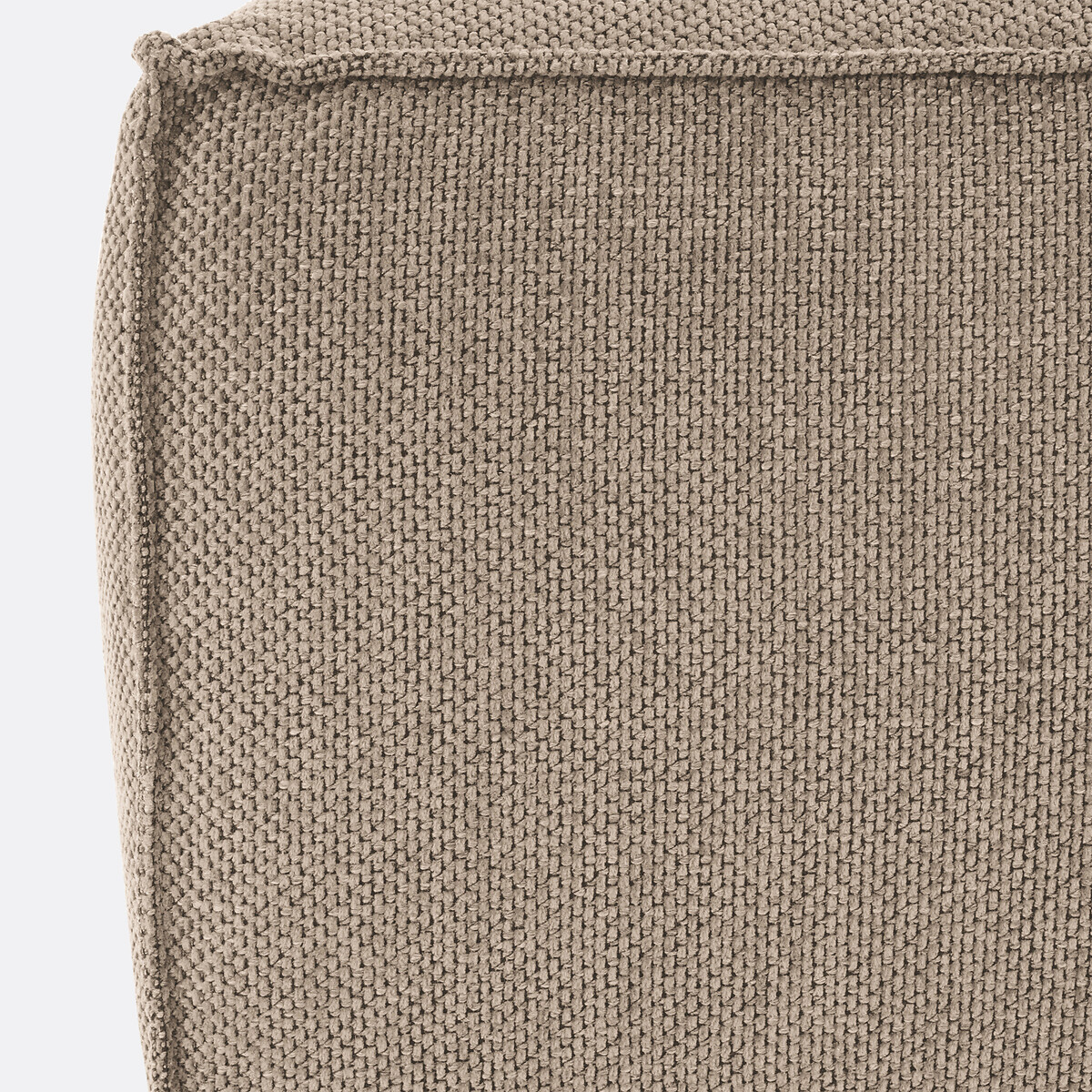 LA REDOUTE INTERIORS<br>Puf de tecido texturizado, Seven