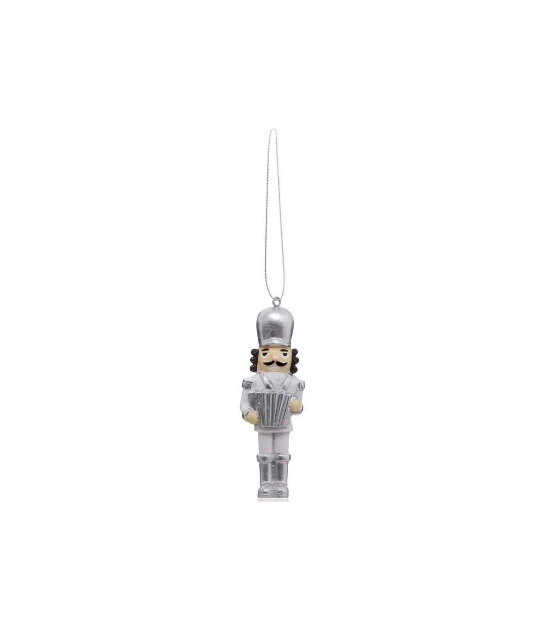 Lot de 3 Sujets de Noël Casse Noisette 10cm Argent