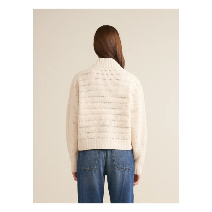 Bellerose Cardigan Gyel Laine Superfine Mérinos - Collection Femme | Ivoire