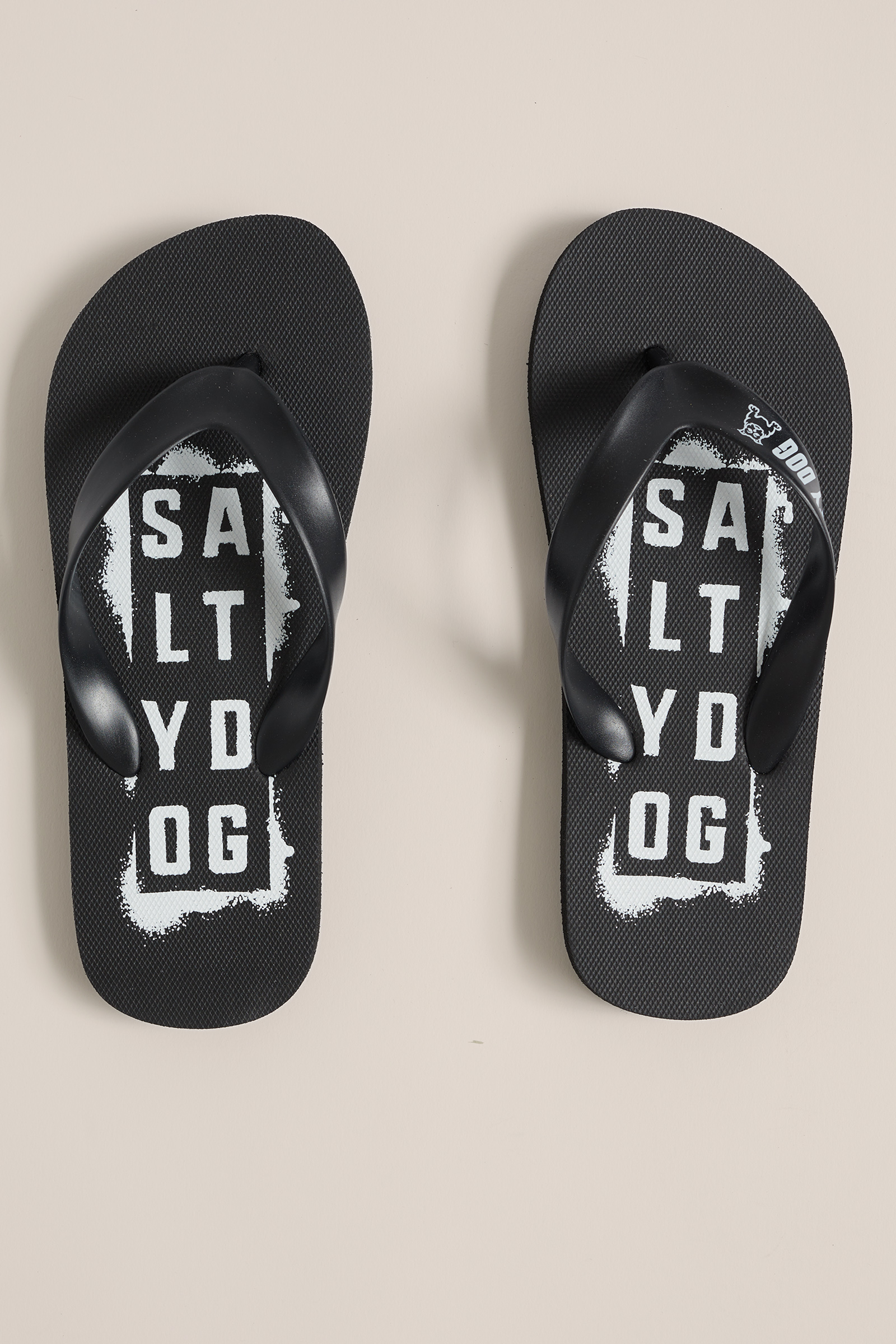 Jongens teenslippers met opdruk WE Fashion Zwart