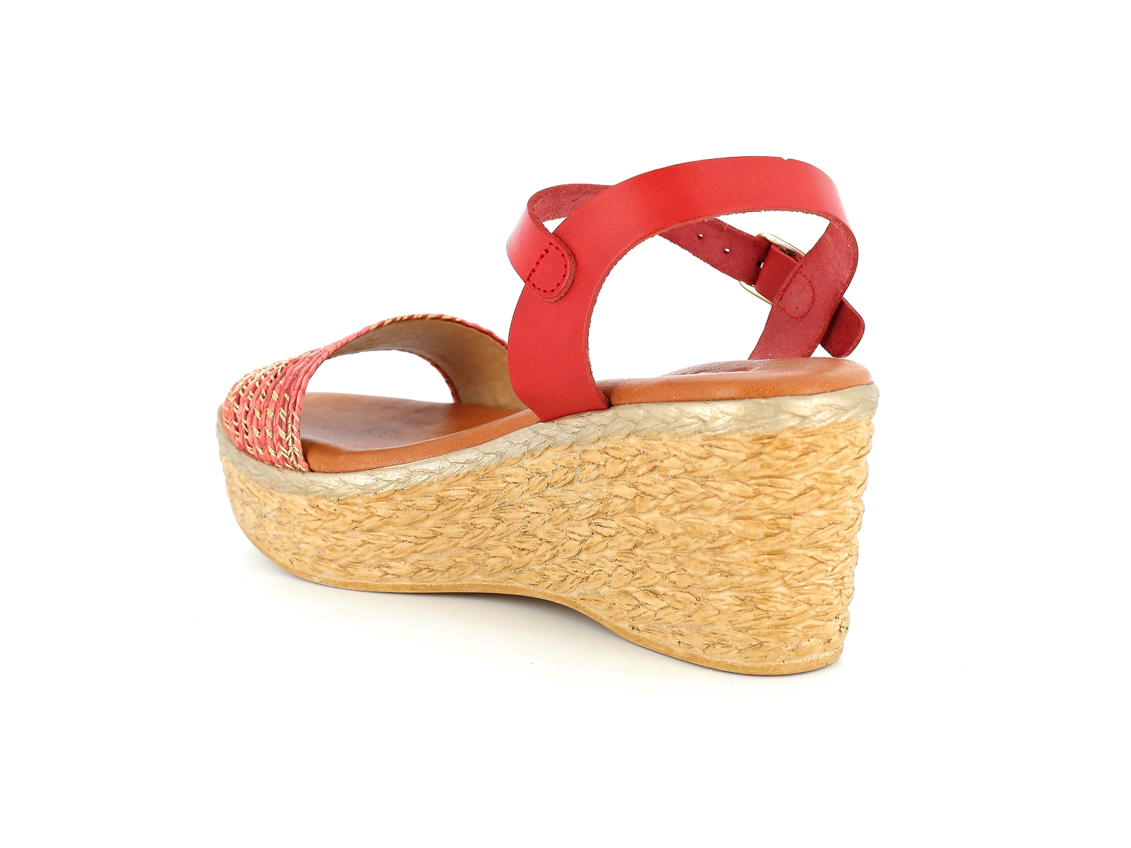 Chaussures du chateau-64386 Matières combinées Rouge