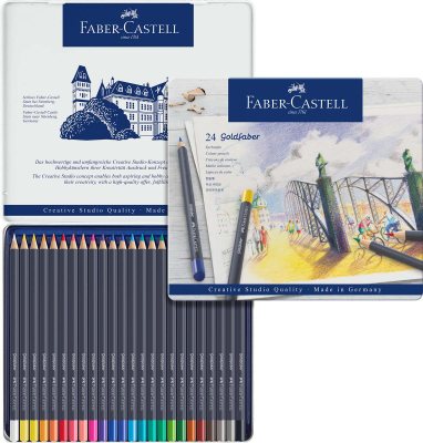 Faber-Castell Goldfaber Colour Pencil Tin Set Of 24
