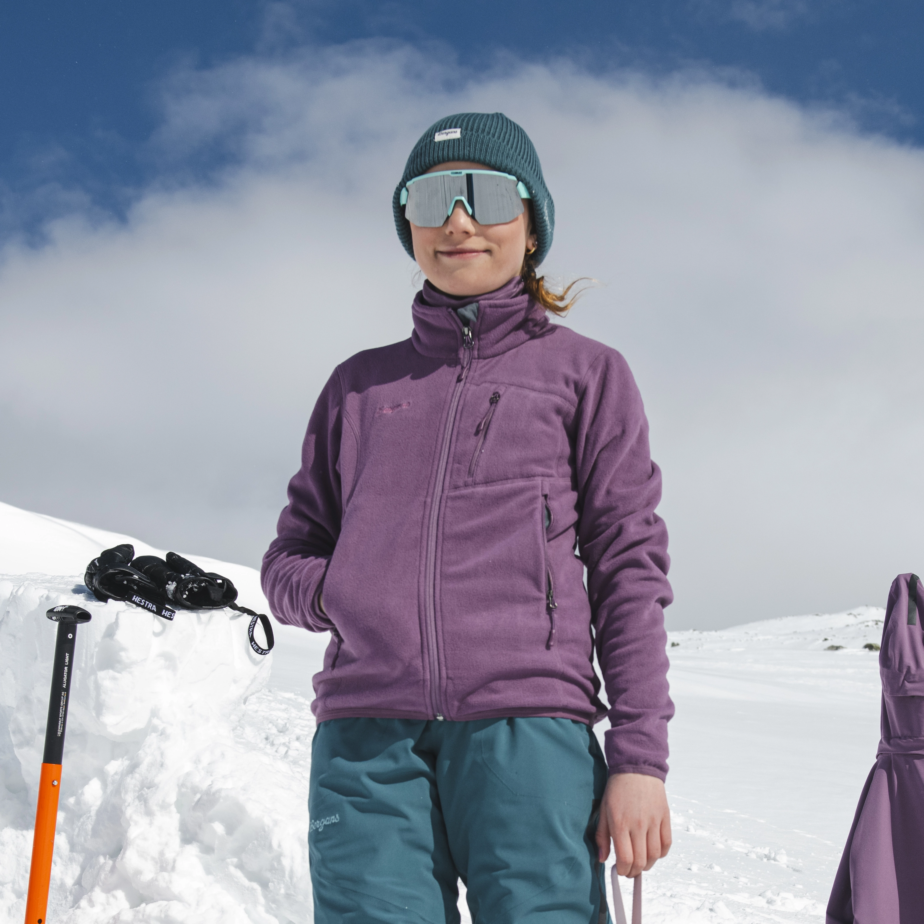 Runde Youth Girl Jacket Dark Ruby Purple