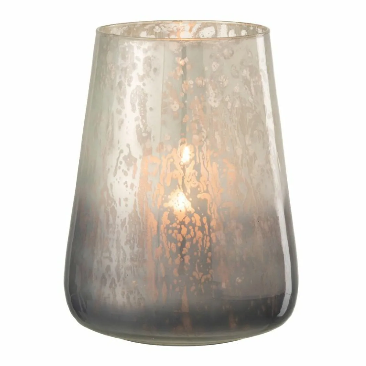Paris Prix Photophore Design en Verre Milky - Gris