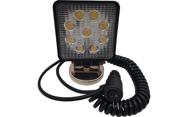 Berger und Schröter LED Arbeitsscheinwerfer 9 x 3 Watt mit Magnetfuß