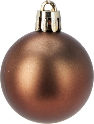Weihnachtskugel kupfer aus Kunststoff