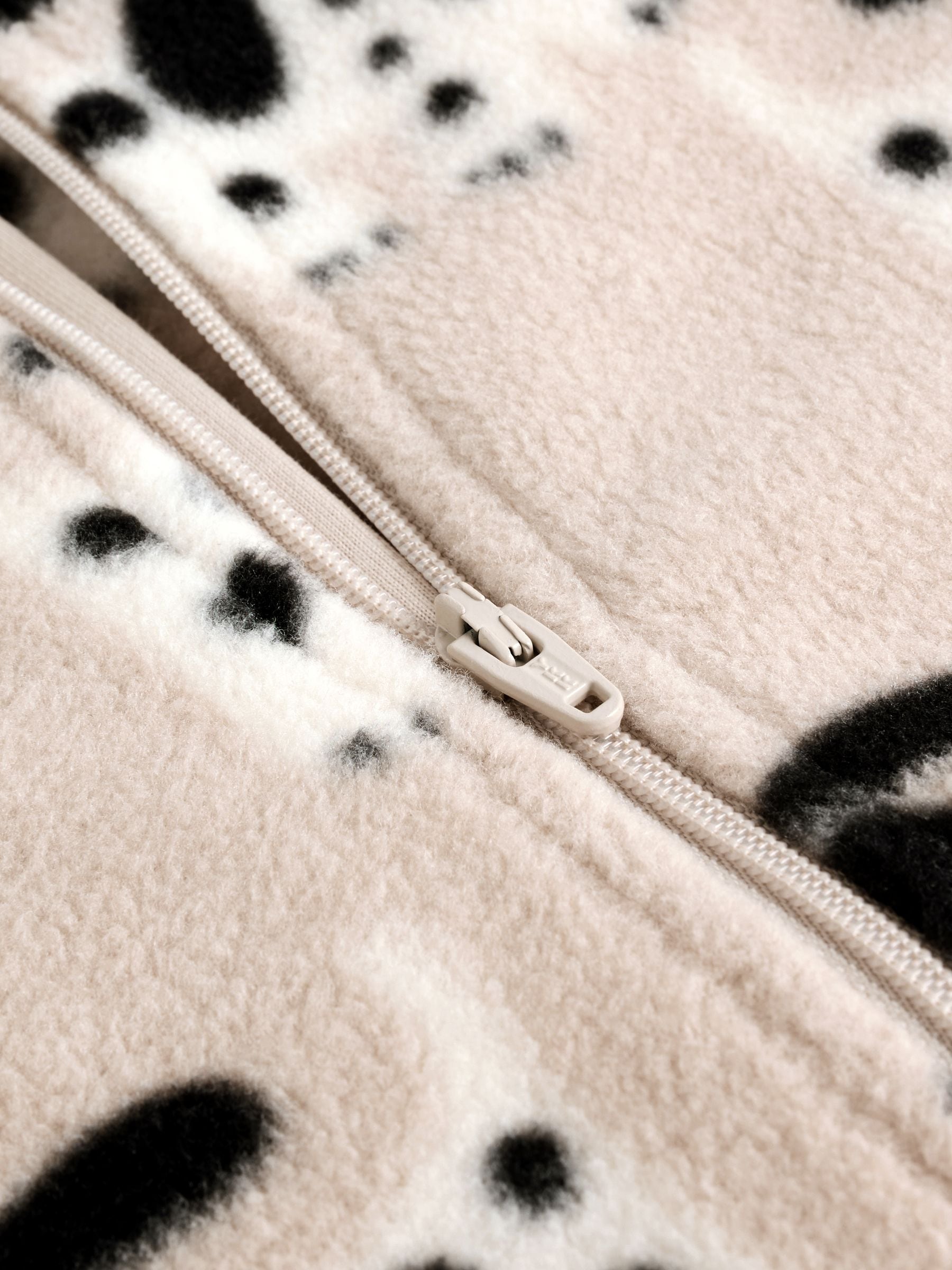 Neutraal - Set van 2 baby-onesies van microfleece met tweewegrits