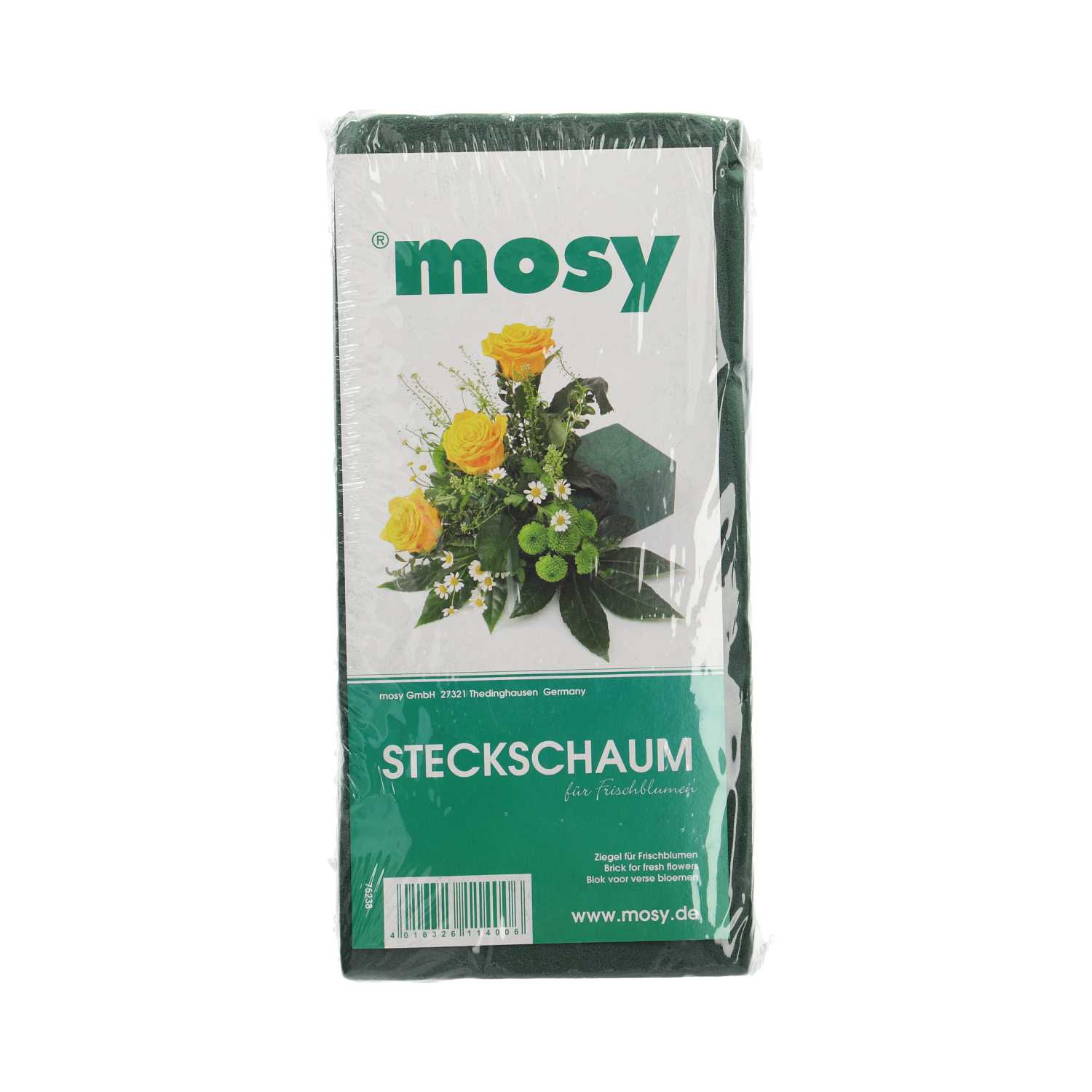 Mosy Steckschaum Blumensteckmasse für Frischblumen 23 x 11 x 8 cm