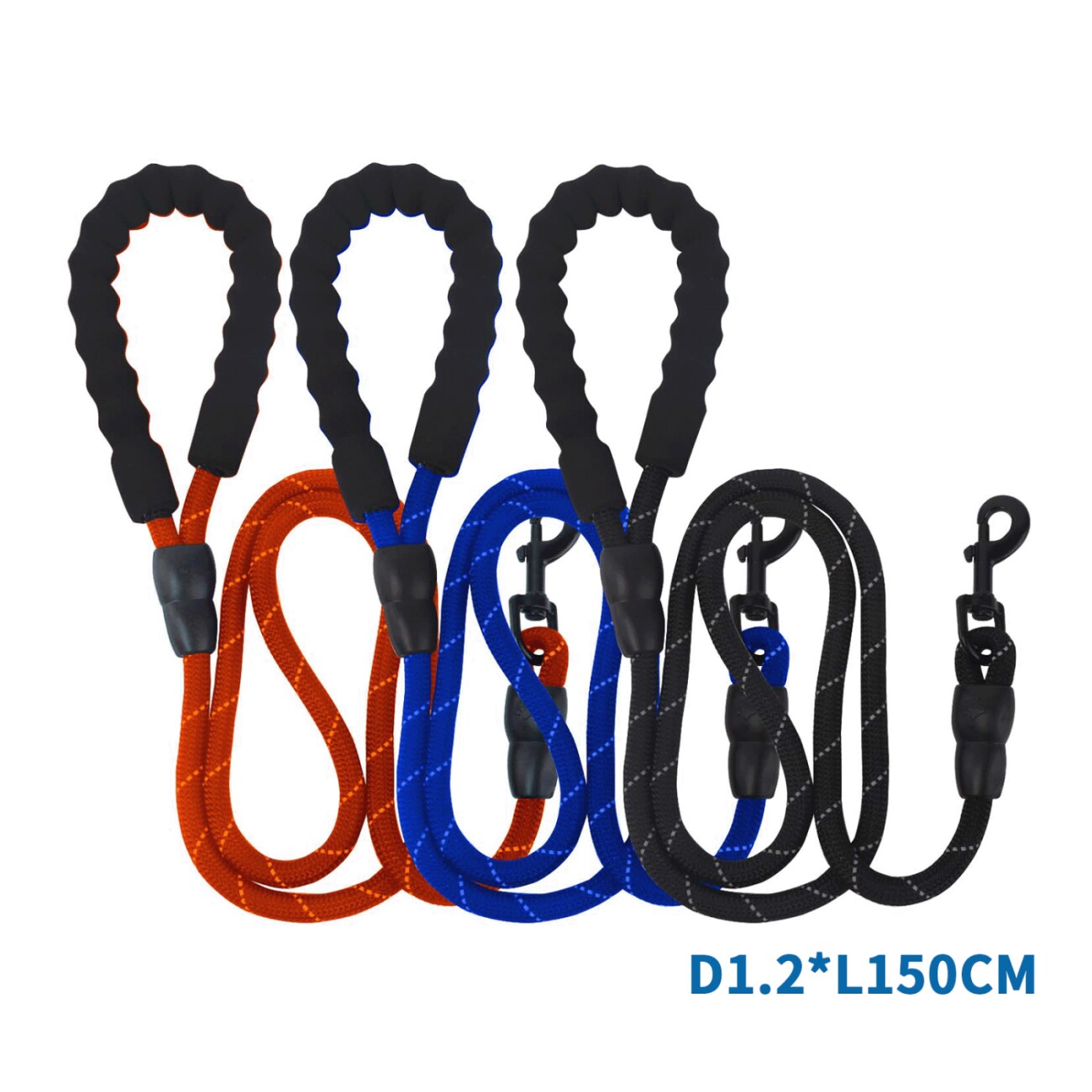 nobleza - Hundeleine Seil 1,50m blau