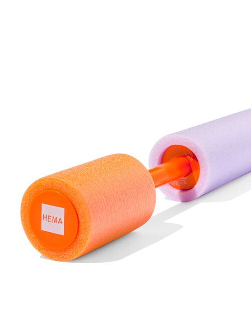 pistolet à eau en mousse 33cm lilas/orange