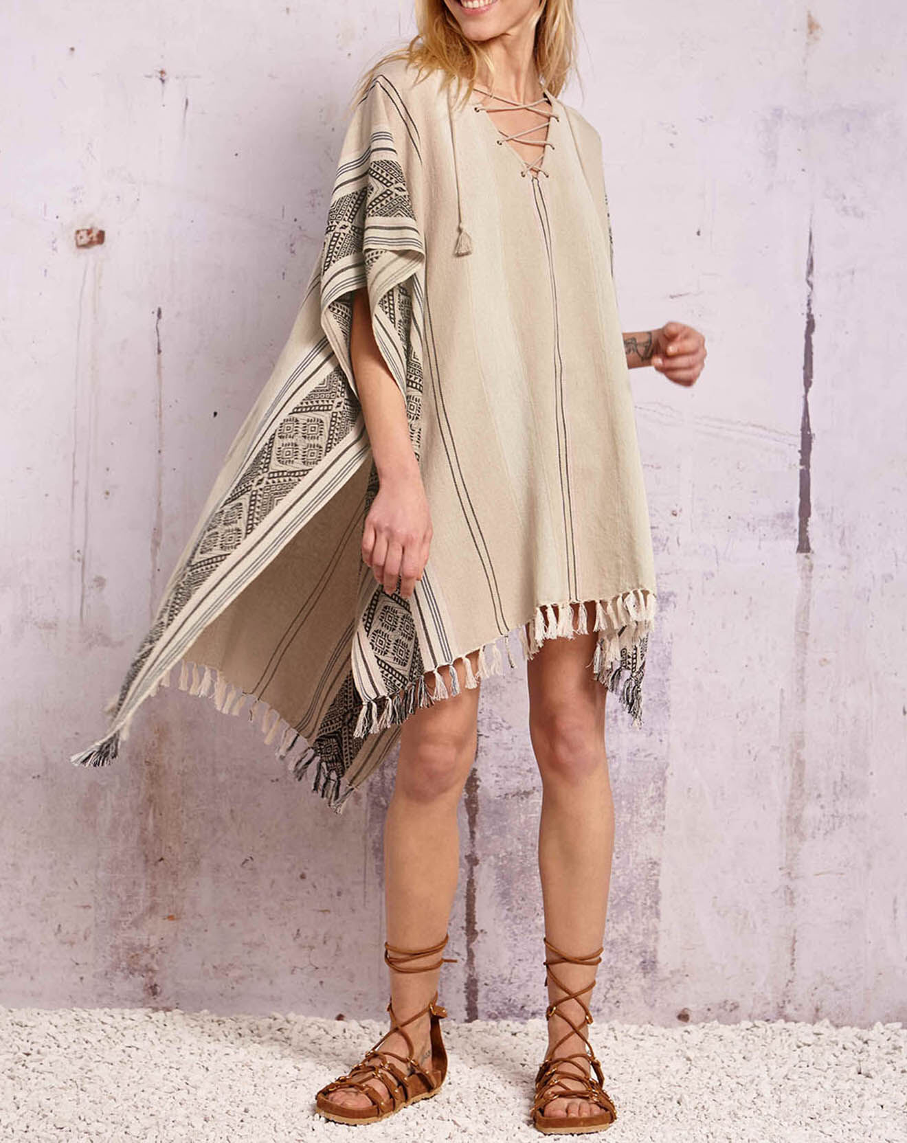 Swildens Poncho Qete beige