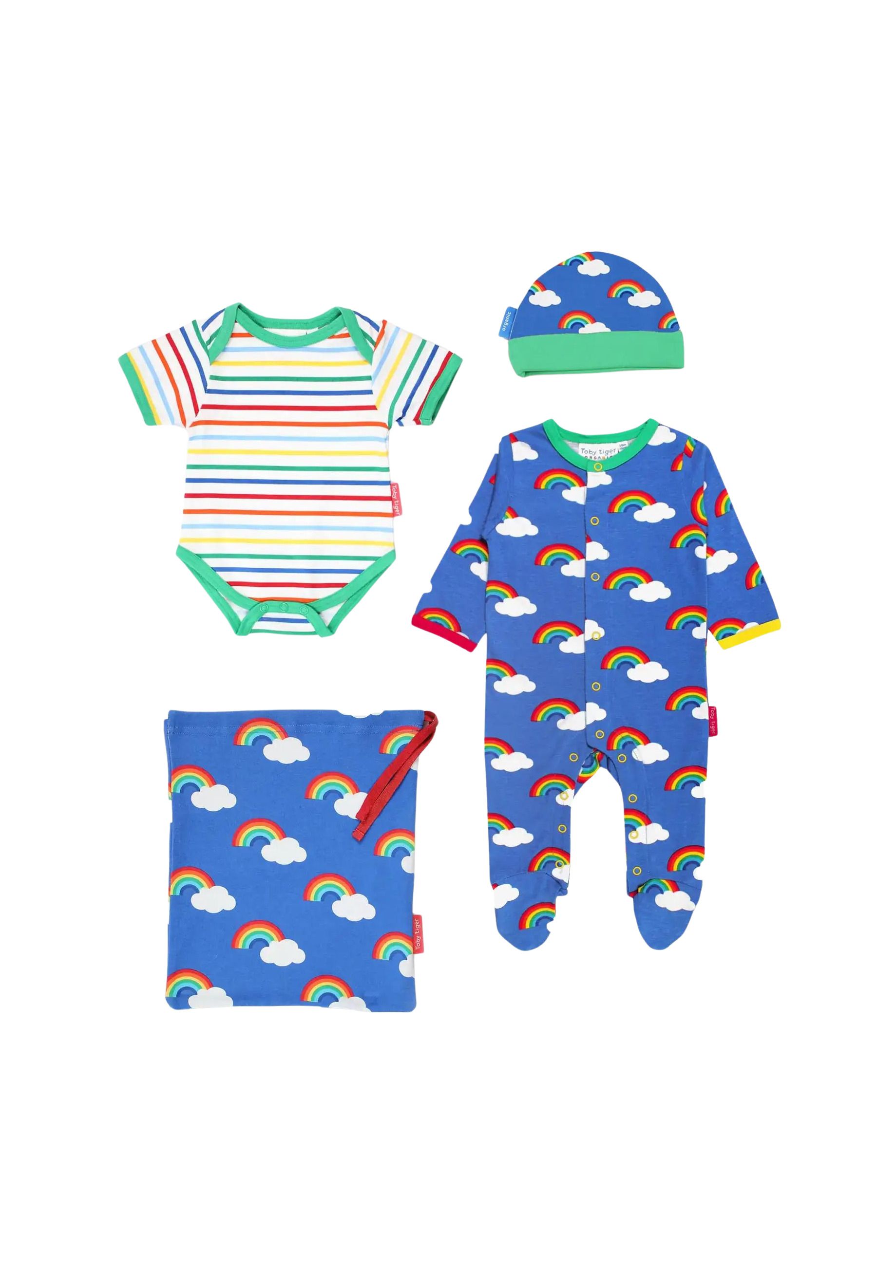 Toby Tiger Geschenkset   Regenbogen-Applikation