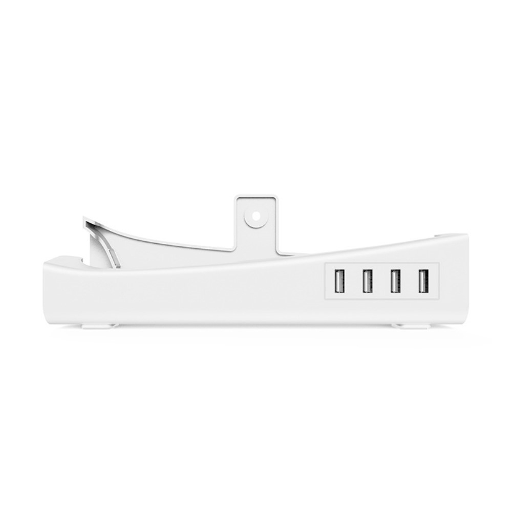 Sony PlayStation 5 PS5 Slim Halterung mit 4x USB A   1x USB-C Multiport Erweiterung für die Konsole - Weiss