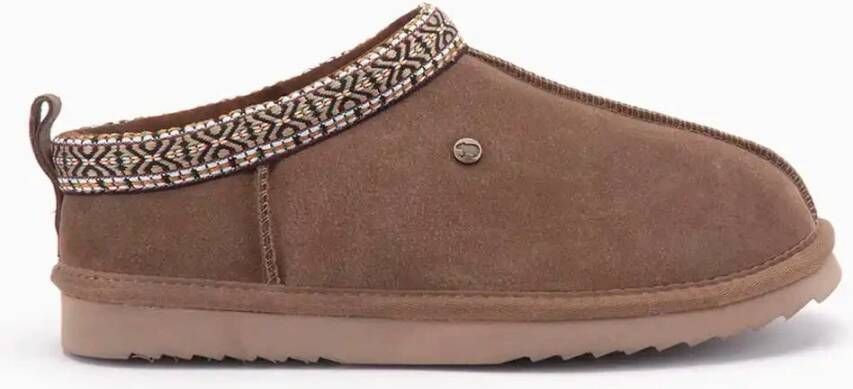 Warmbat Kynuna Suede Tape Dames Sloffen Mud