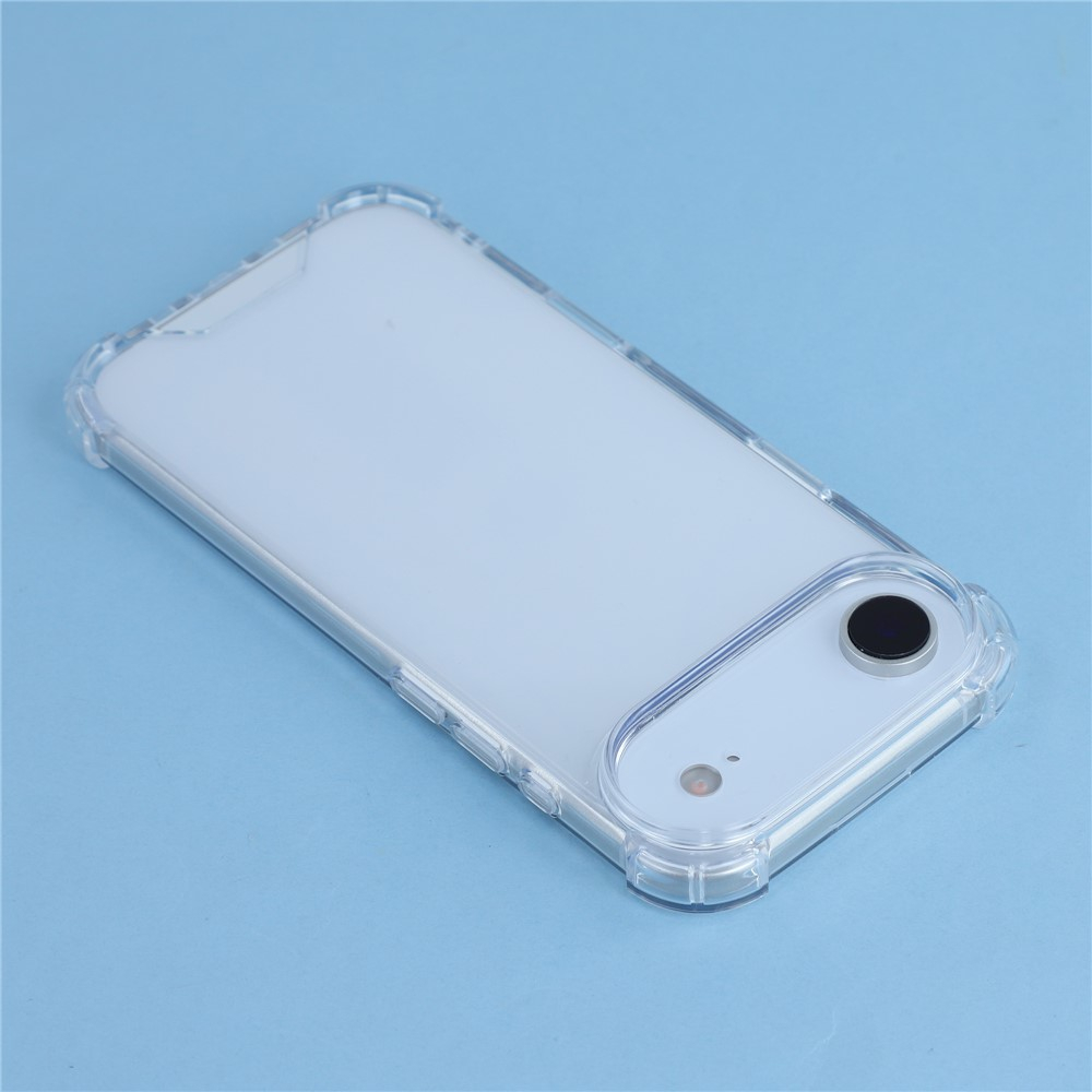 iPhone Air Hybrid Hülle TPU Bumper mit Acryl Rückseite   Air Cushion Fallschutz - Transparent