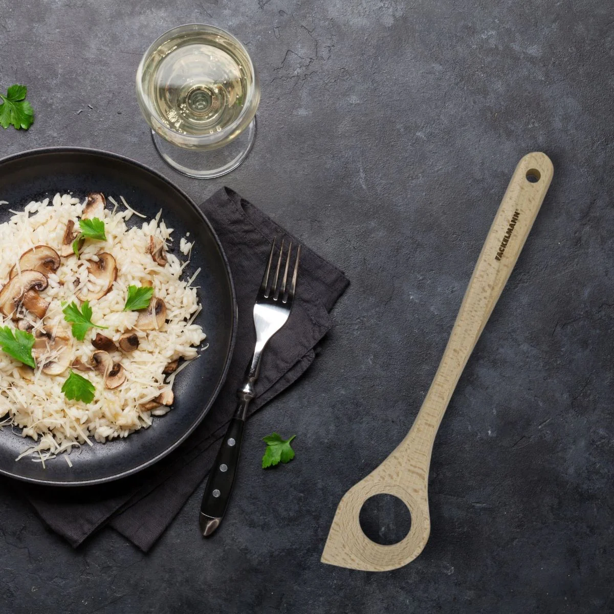 Cuillère de cuisine à risotto en bois FSC Eco Friendly Fackelmann