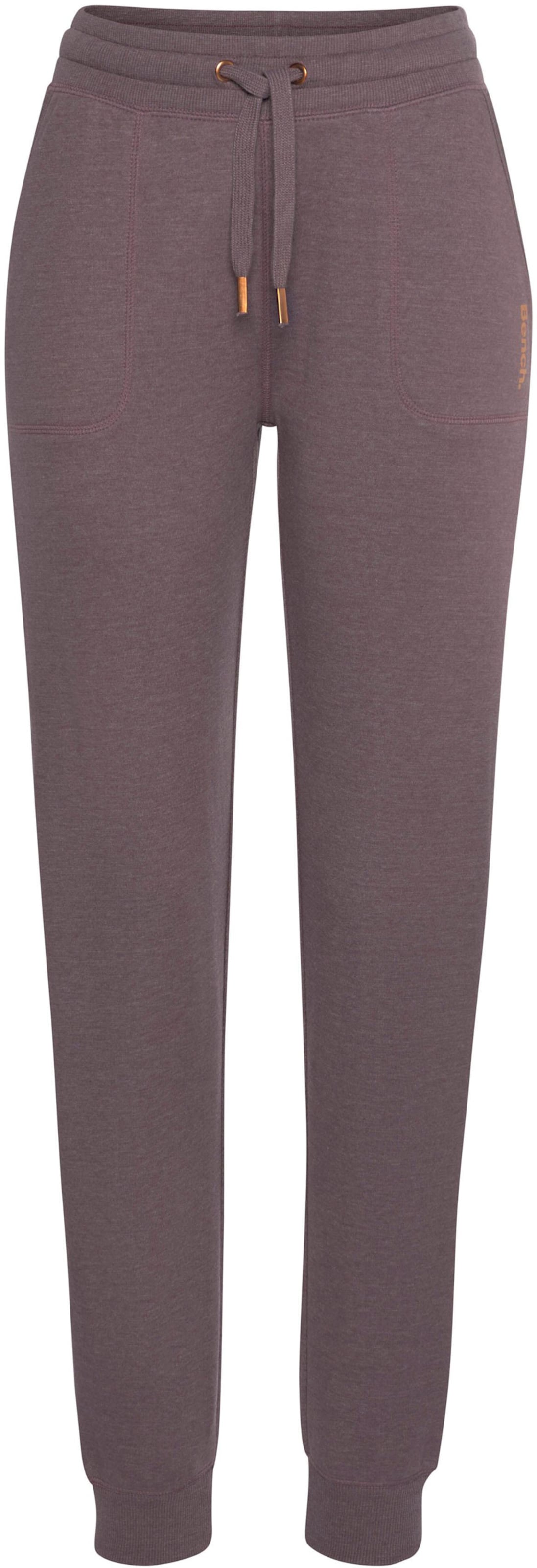 Loungehose in mauve-meliert