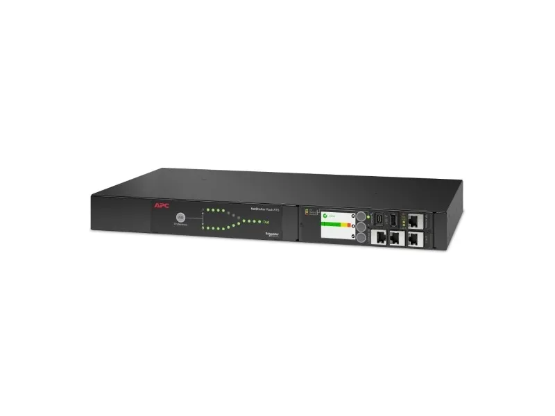 APC NetShelter - Automatisk transferkontakt (rackversion) - AC 207-253 V - 2000 VA - 1-faset - Ethernet 10/100/1000, USB - output-stikforbindelser: 12 - 1U - sort