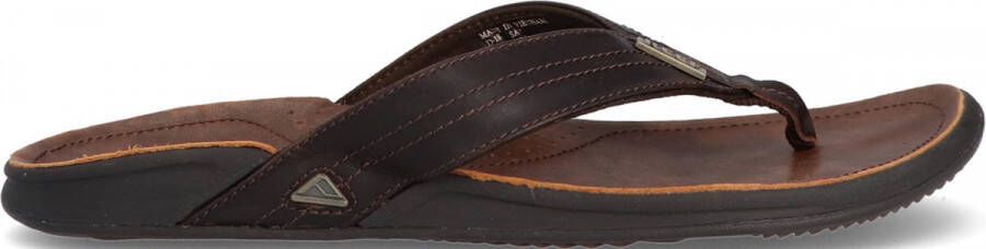 Reef J-Bay Iiidark Brown Dark Brown Heren Slippers Donkerbruin