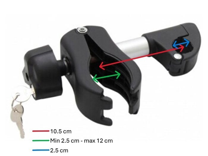 Enduro BC260 framehouder - kort