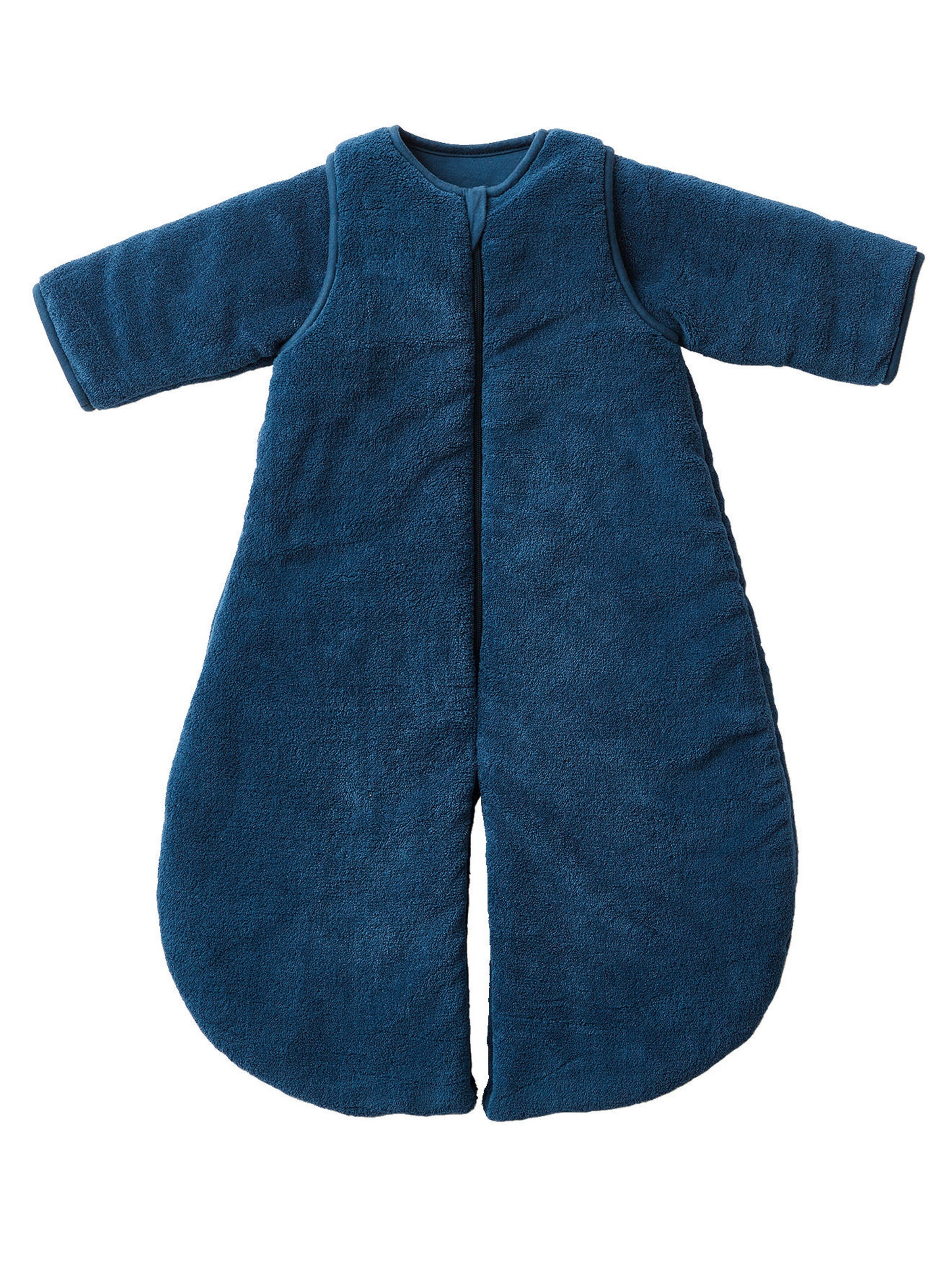 Vertbaudet 2-in-1 Baby Schlafsack und Overall aus Mikrofaser marine