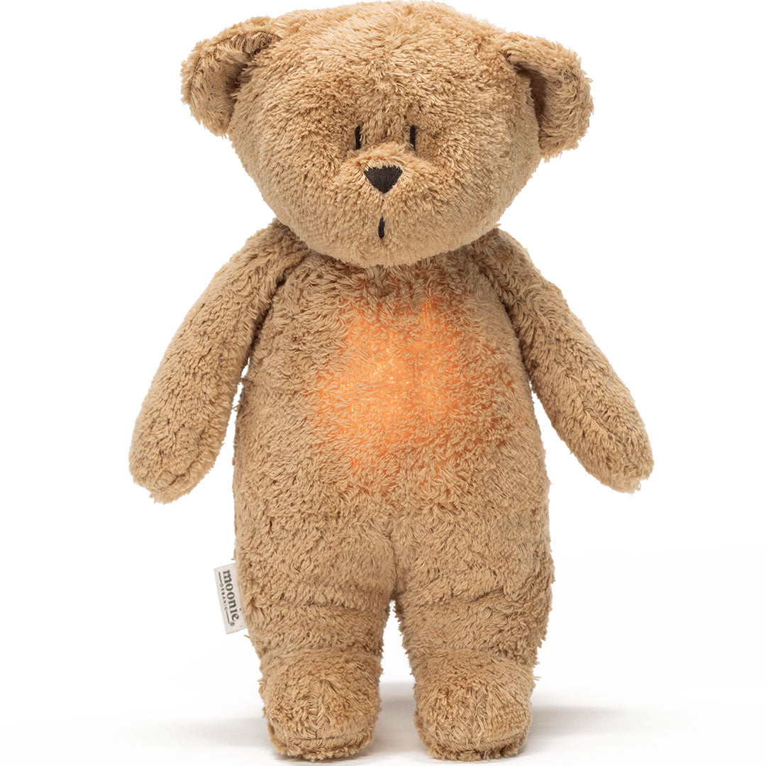 Moonie 2.0 next gen knuffelbeer met nachtlamp cappuccino natur