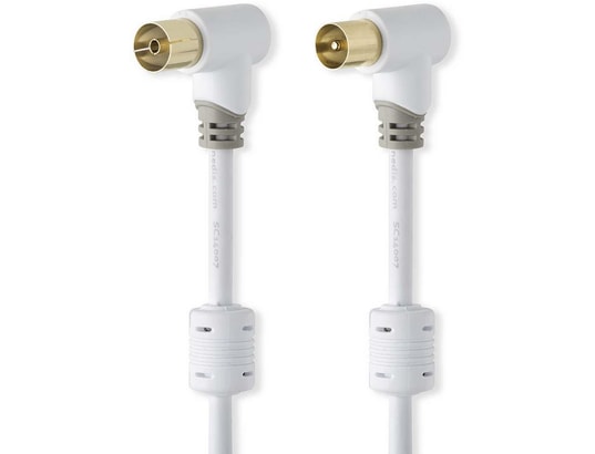 NEDIS - Câble antenne TV CSBW40010WT50 - Câble antenne 5m