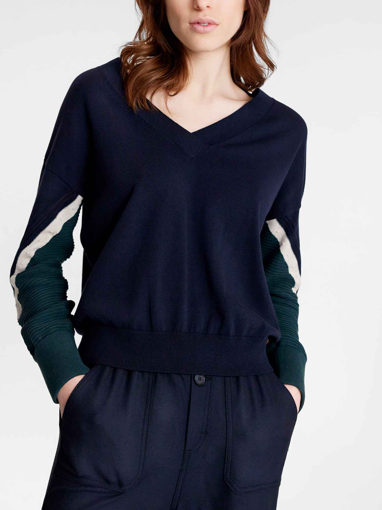 Pull Femme Coton Biologique Marine