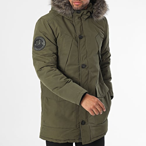 Parka Capuche Fourrure Everest Faux Fur M5011741A Vert Kaki