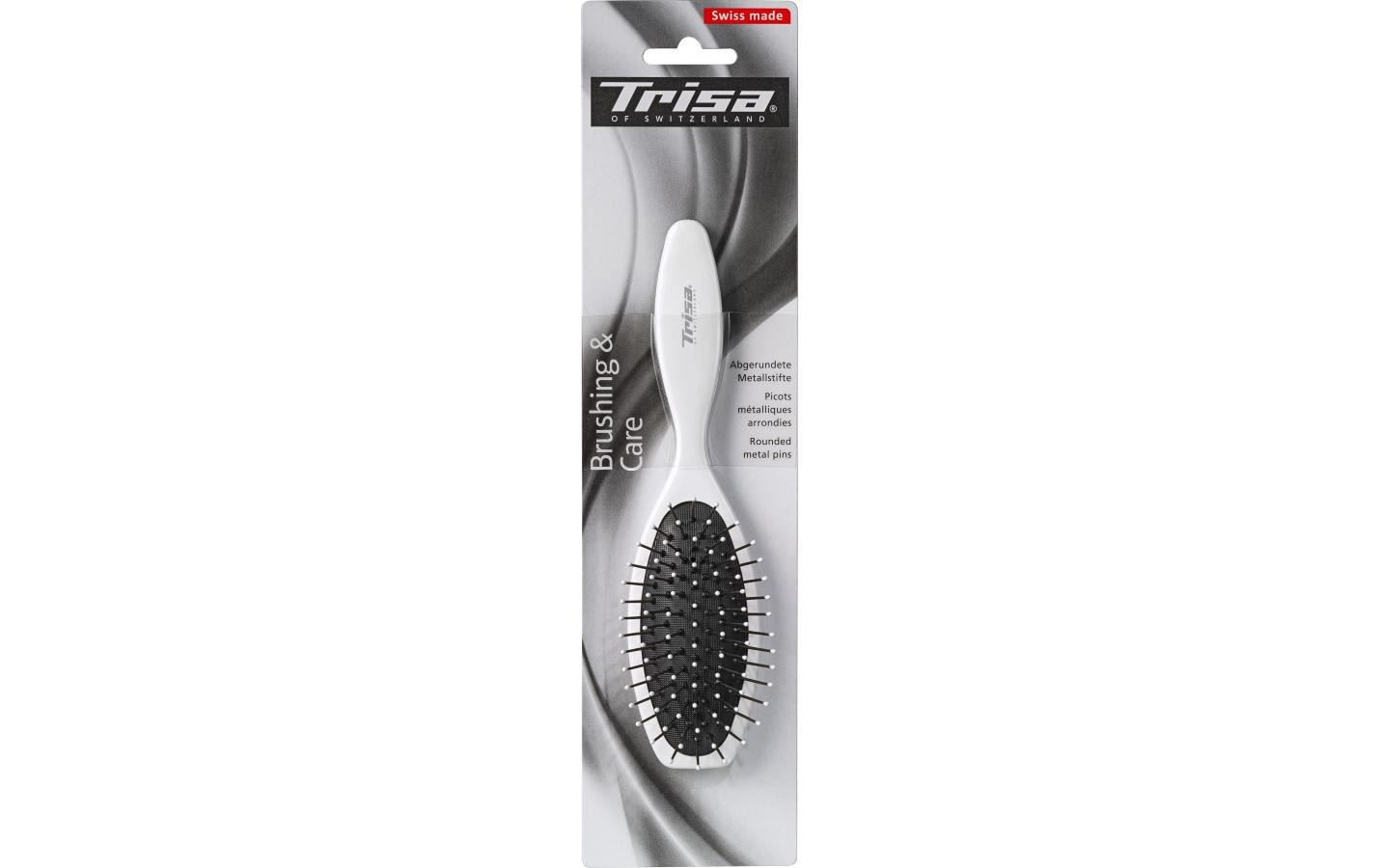 Basic Brushing Small, GummikissenbürsteHochwertige Haarbürste mit Metallstiften