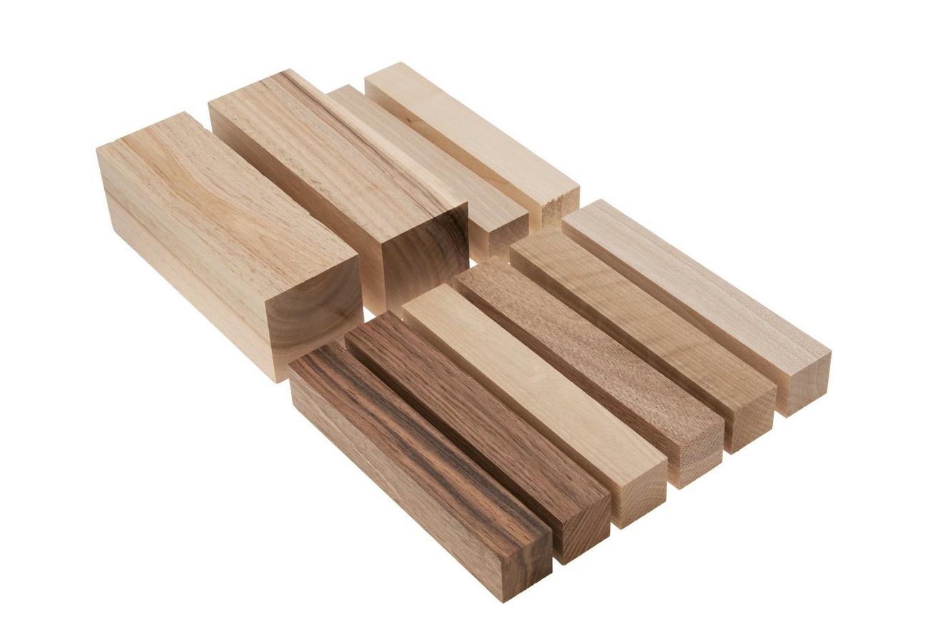 BeaverCraft Carving Blocks BW10 Walnut, notenhout, 10-delige set houtblokjes voor houtsnijden