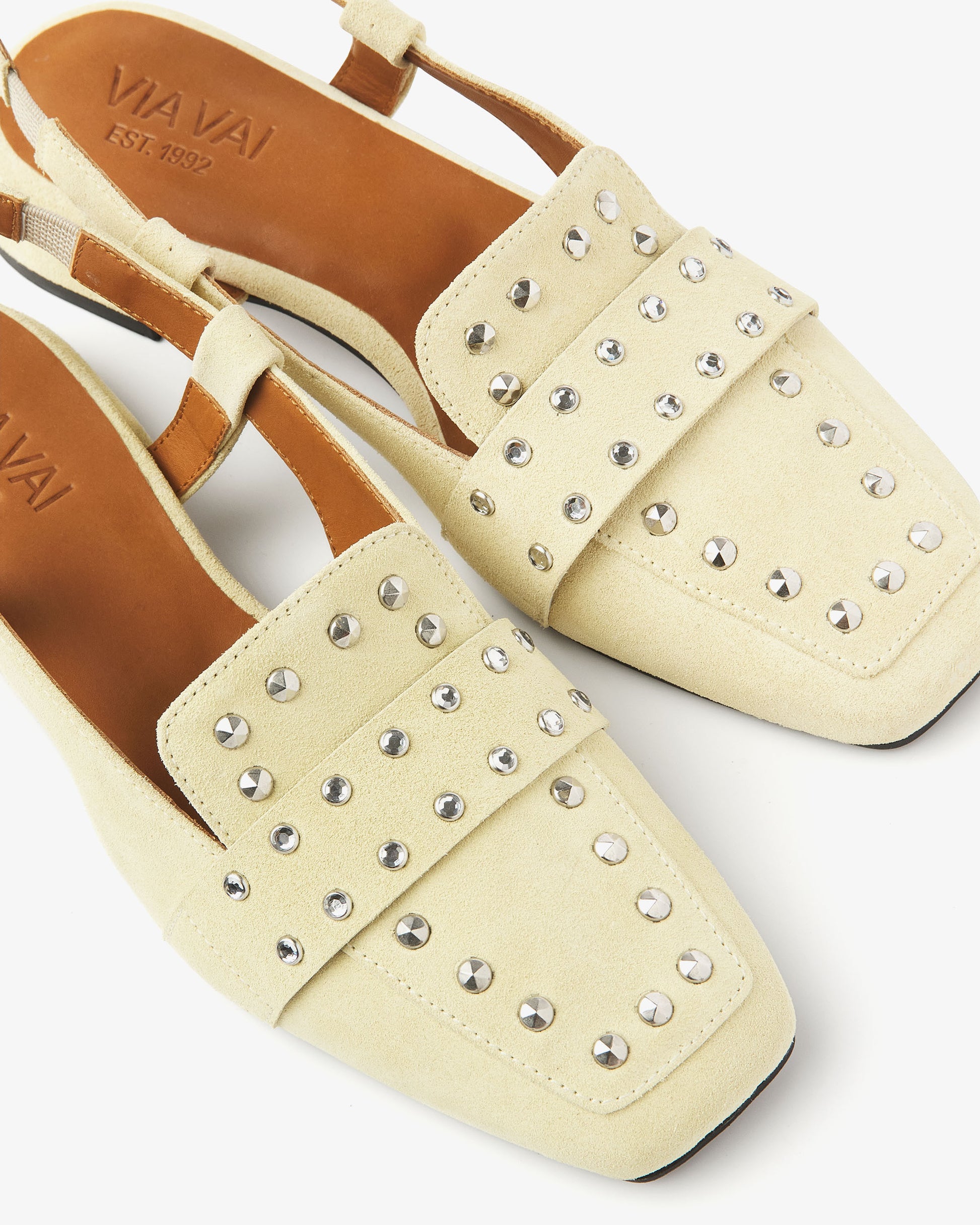 VIA VAI gele slingbacks Julie Damian