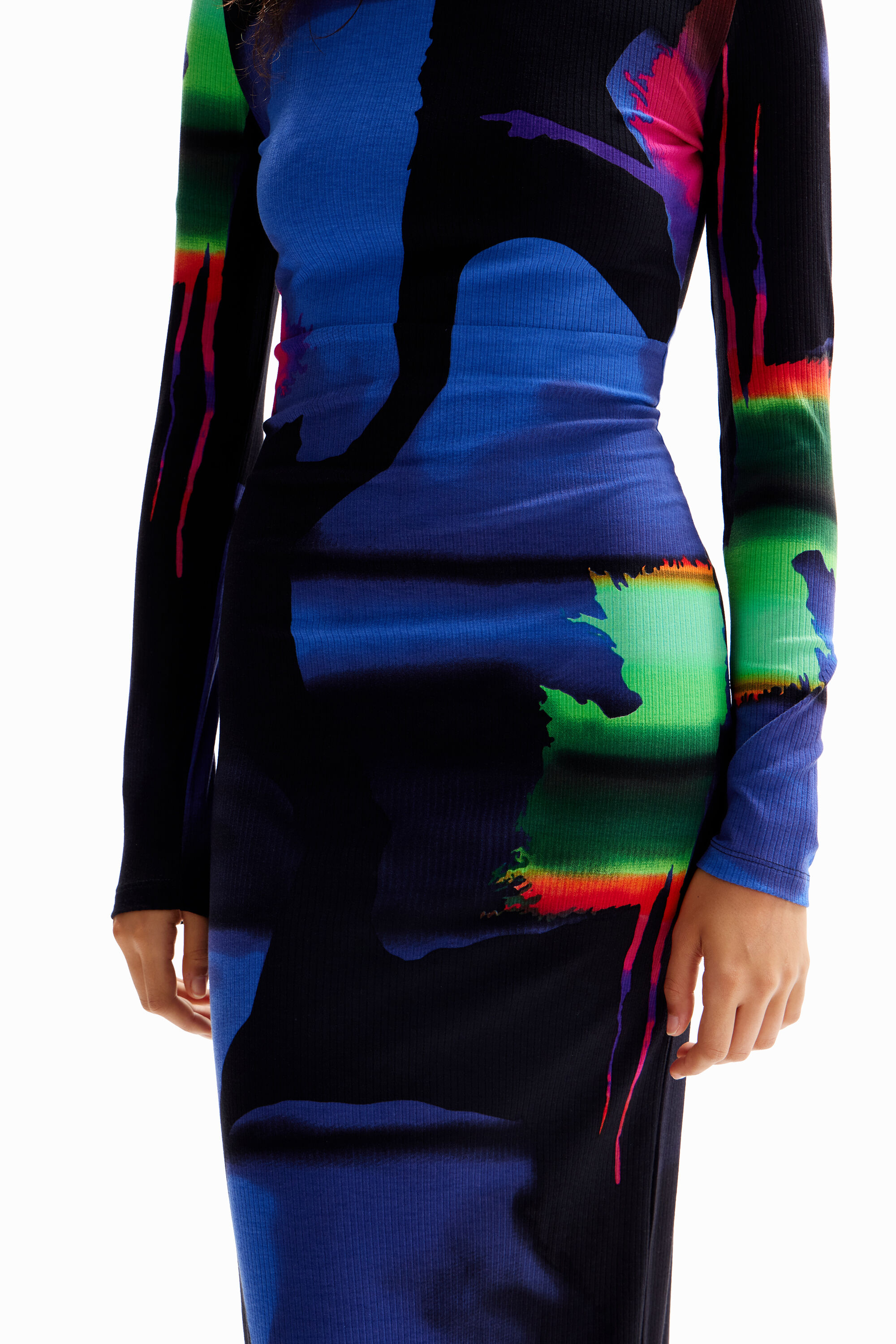 Robe midi fluo M. Christian Lacroix