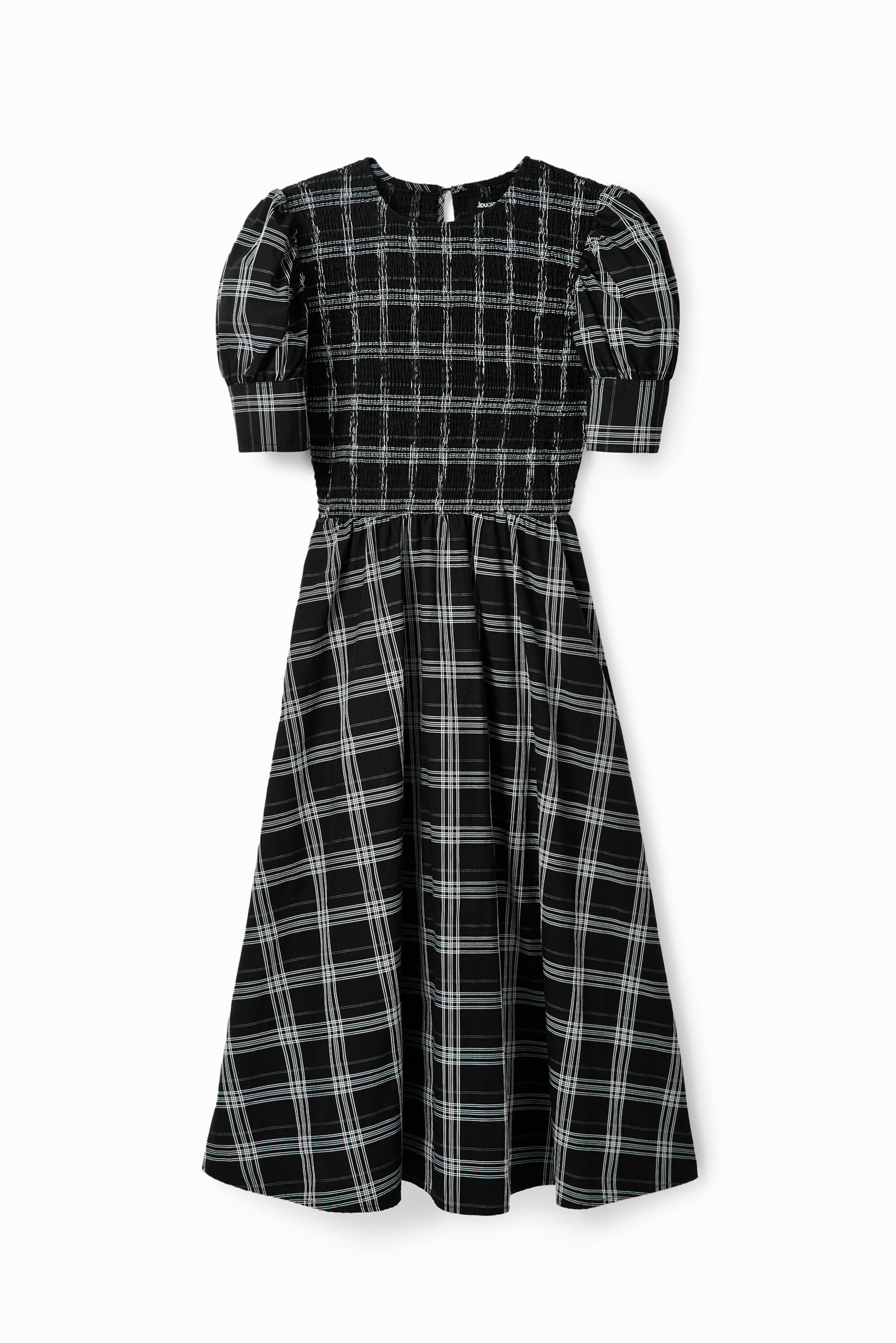 Robe midi carreaux