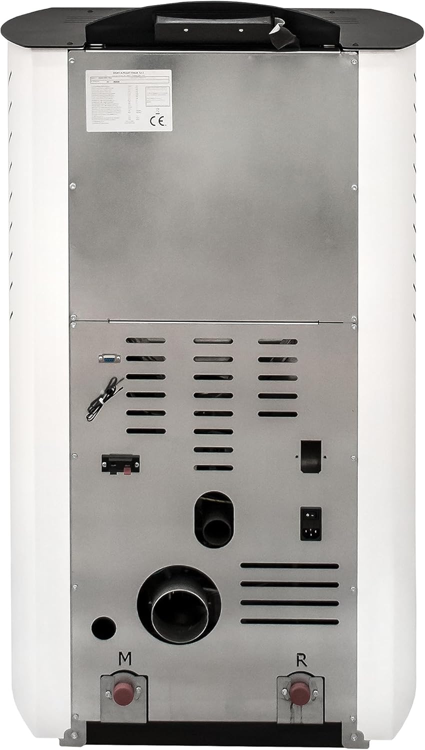 STUFE A PELLET ITALIA Siberia Idro 15 KW WiFi | Hydro-Pelletöfen für Heizung und Warmwasser Effizienz 90% Heizt 90m² Autonomie 20 Std Programmierbar WiFi-Steuerung 5 Kräfte 24 Monate Garantie Weiß