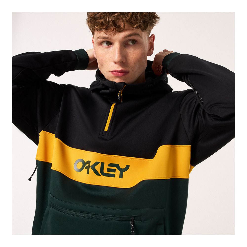 Oakley TNP NOSE GRAB SOFTSHELL - Veste Homme black/hunter green