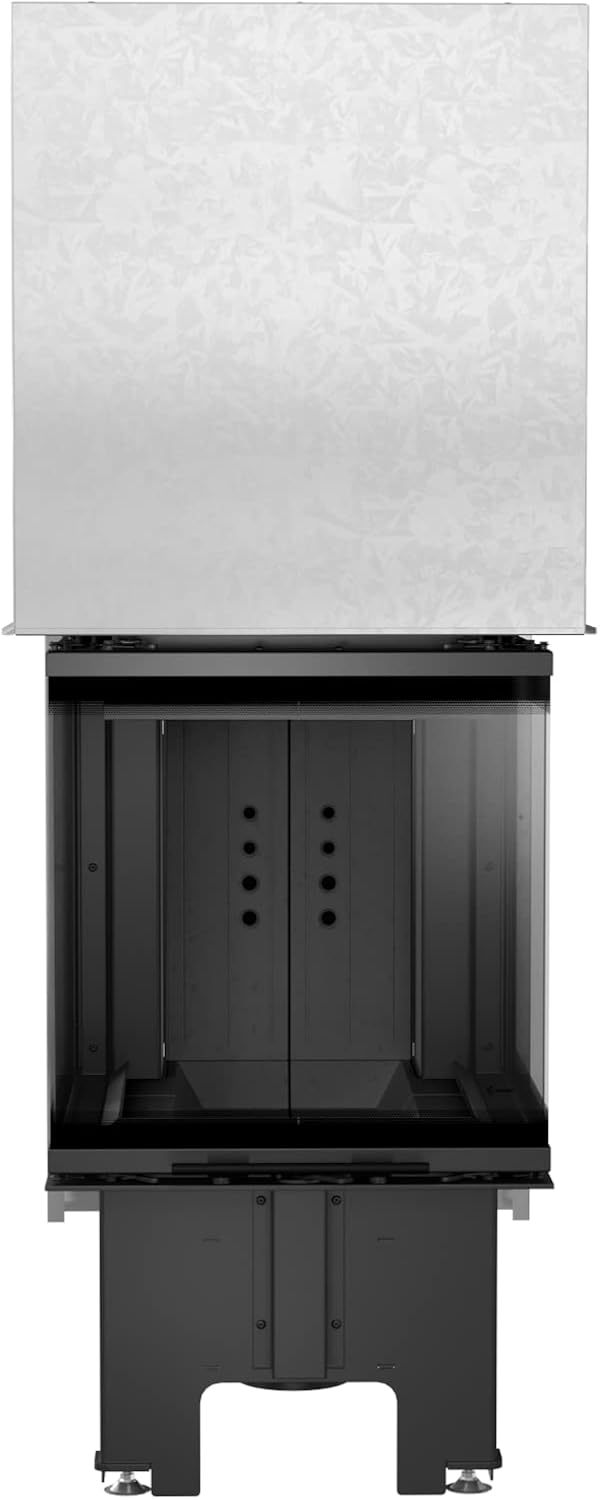KRATKI NBC 500/500 Holzbefeuerter Kamineinsatz Lufteinlass BImSchV 2 konformer Stahl Schwarz Thermotec-Auskleidung 8 kW Thermischer Wirkungsgrad 83% Abgasauslass fi 200 mm 147x57,6 cm