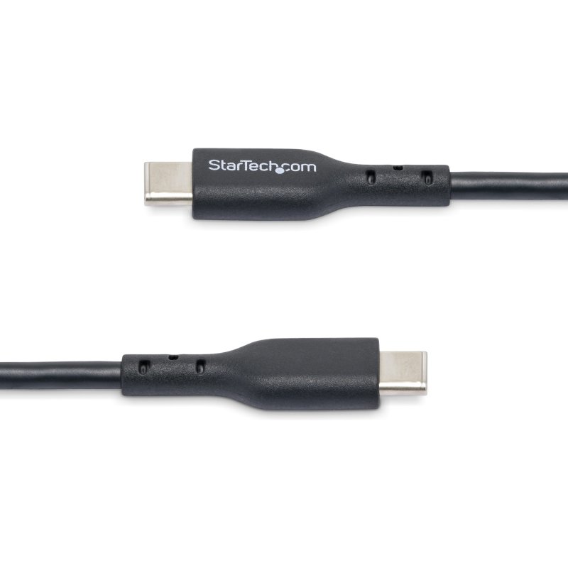StarTech.com Câble de Charge USB-C de 4m, Charge et Synchronisation, 60W (3A) PD, Câble de Charge USB 2.0 pour Ordinateur Portable, Gaine TPE - Cordon de Charge USB C Noir