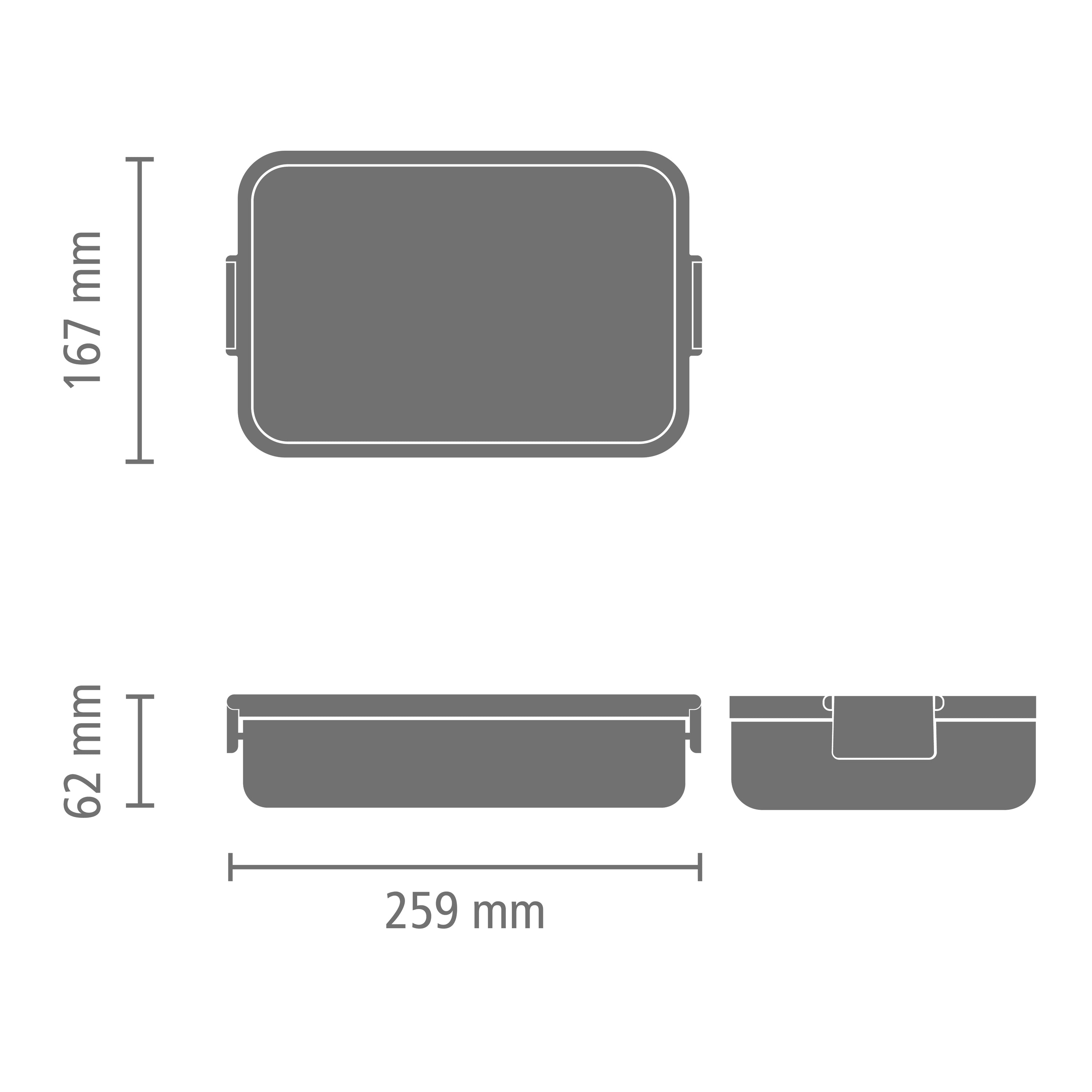 Brabantia Make & Take Bento Lunchbox - Kunststof - Dark Grey