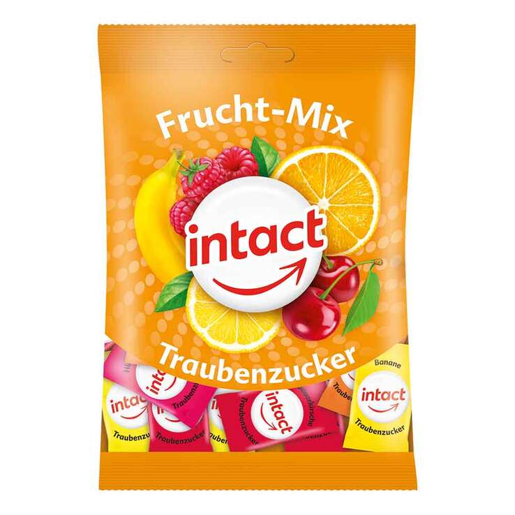 Intact Traubenzucker Beutel Frucht-Mix, 75 g