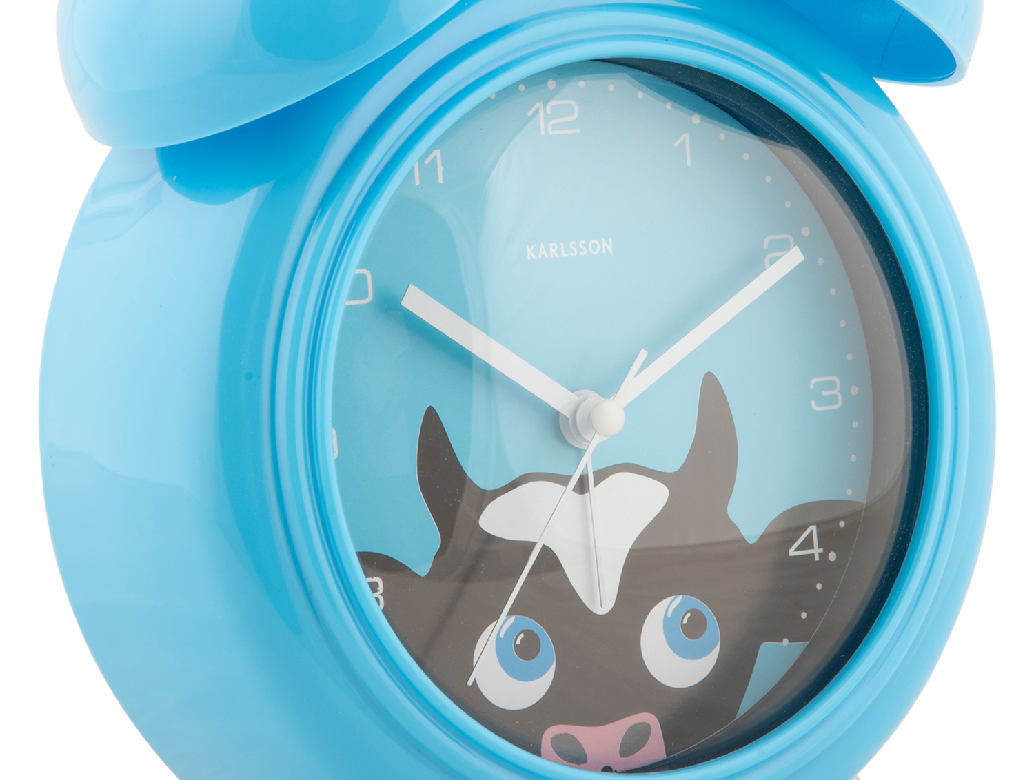 Alarm clock Peekaboo Cow blue