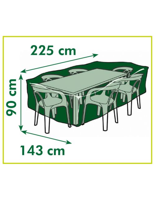 Nature Beschermhoes Voor Loungeset - Tuinmeubelen - 70x250x250 cm Grijs
