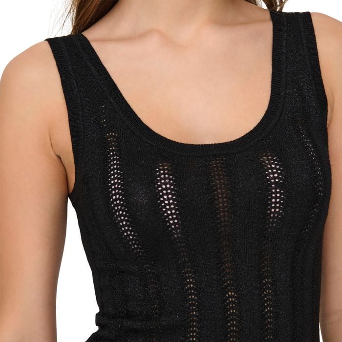 JDY Beauty SL Glitter Structured Knit Tanktop Dames