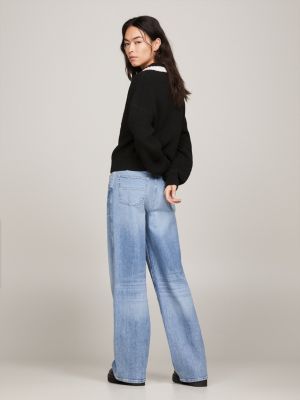 Blusa cropped quadrada com distintivo de bandeira